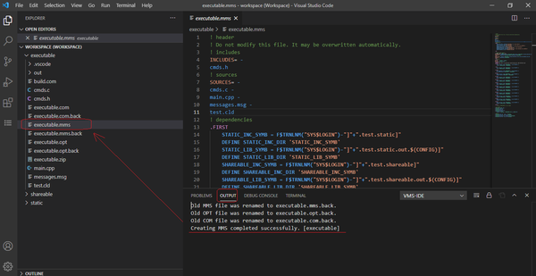 VMS IDE how to - VSI OpenVMS Wiki